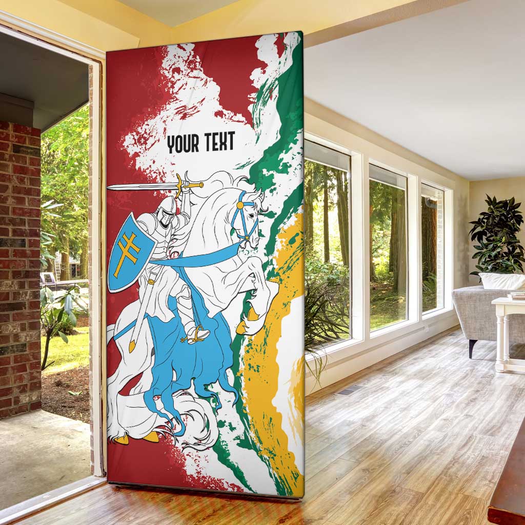 Lithuania Personalized Door Cover Lietuvos Artsy Vytis