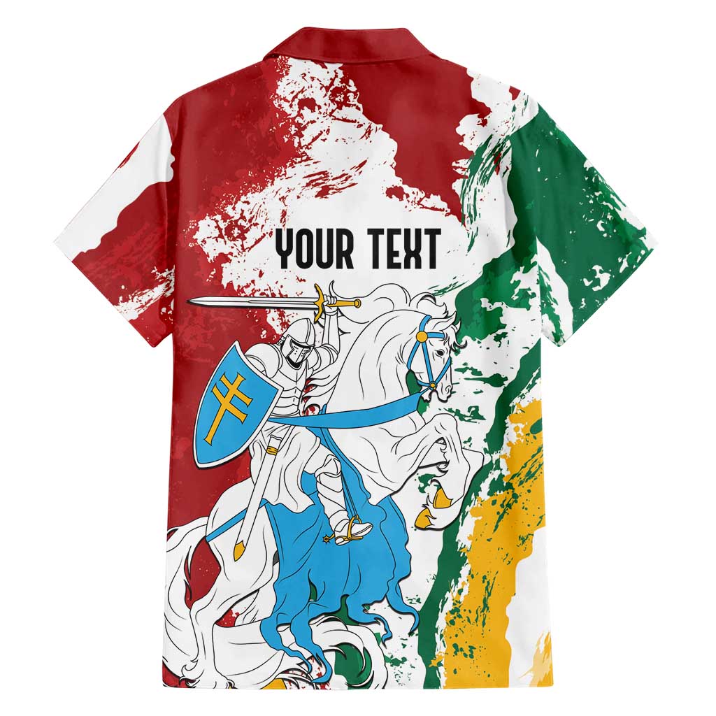 Lithuania Personalized Hawaiian Shirt Lietuvos Artsy Vytis