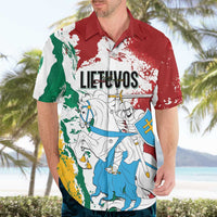 Lithuania Personalized Hawaiian Shirt Lietuvos Artsy Vytis