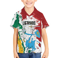 Lithuania Personalized Hawaiian Shirt Lietuvos Artsy Vytis
