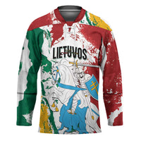 Lithuania Personalized Hockey Jersey Lietuvos Artsy Vytis