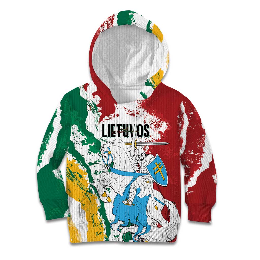 Lithuania Personalized Kid Hoodie Lietuvos Artsy Vytis