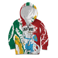 Lithuania Personalized Kid Hoodie Lietuvos Artsy Vytis