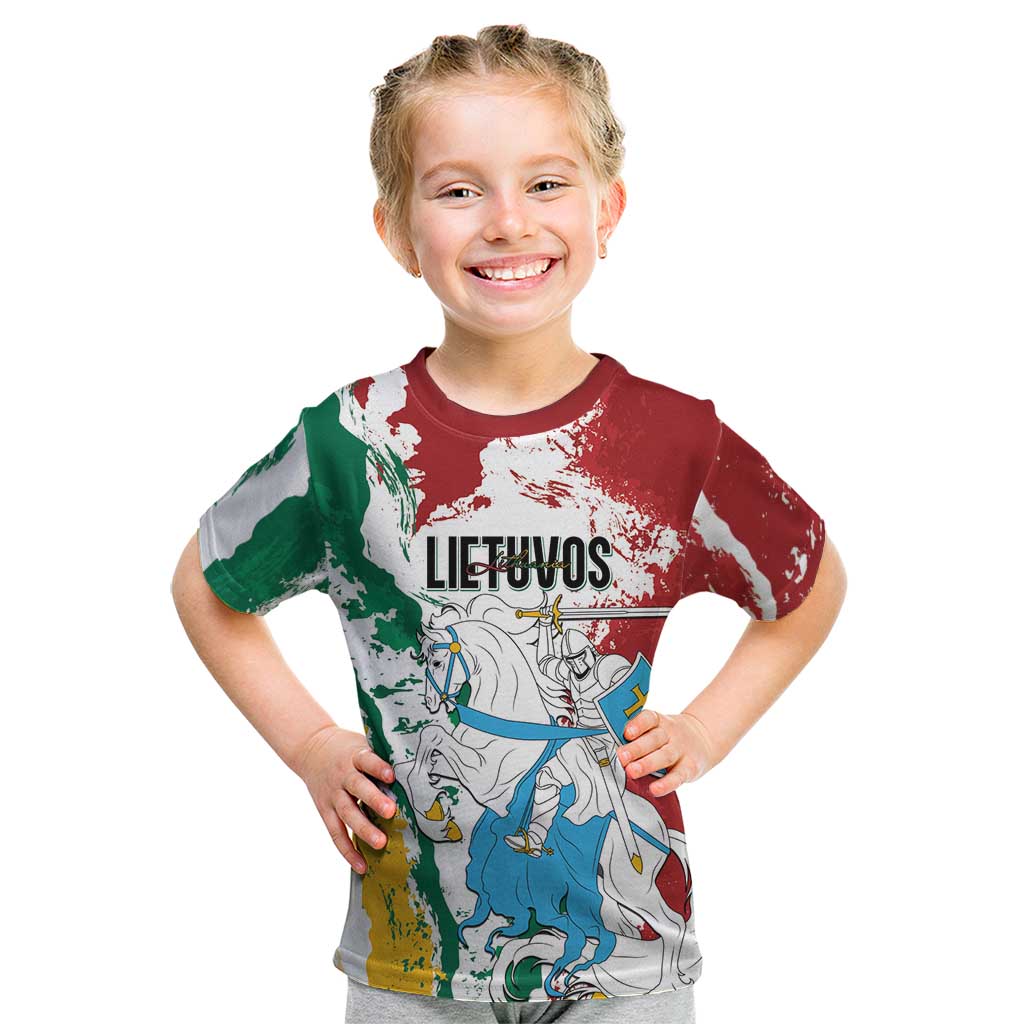 Lithuania Personalized Kid T Shirt Lietuvos Artsy Vytis