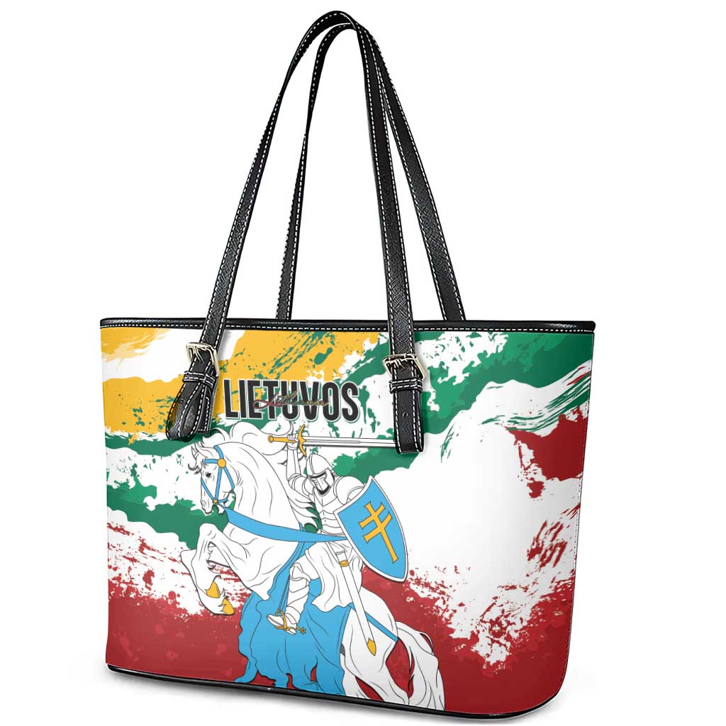 Lithuania Leather Tote Bag Lietuvos Artsy Vytis