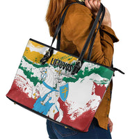 Lithuania Leather Tote Bag Lietuvos Artsy Vytis