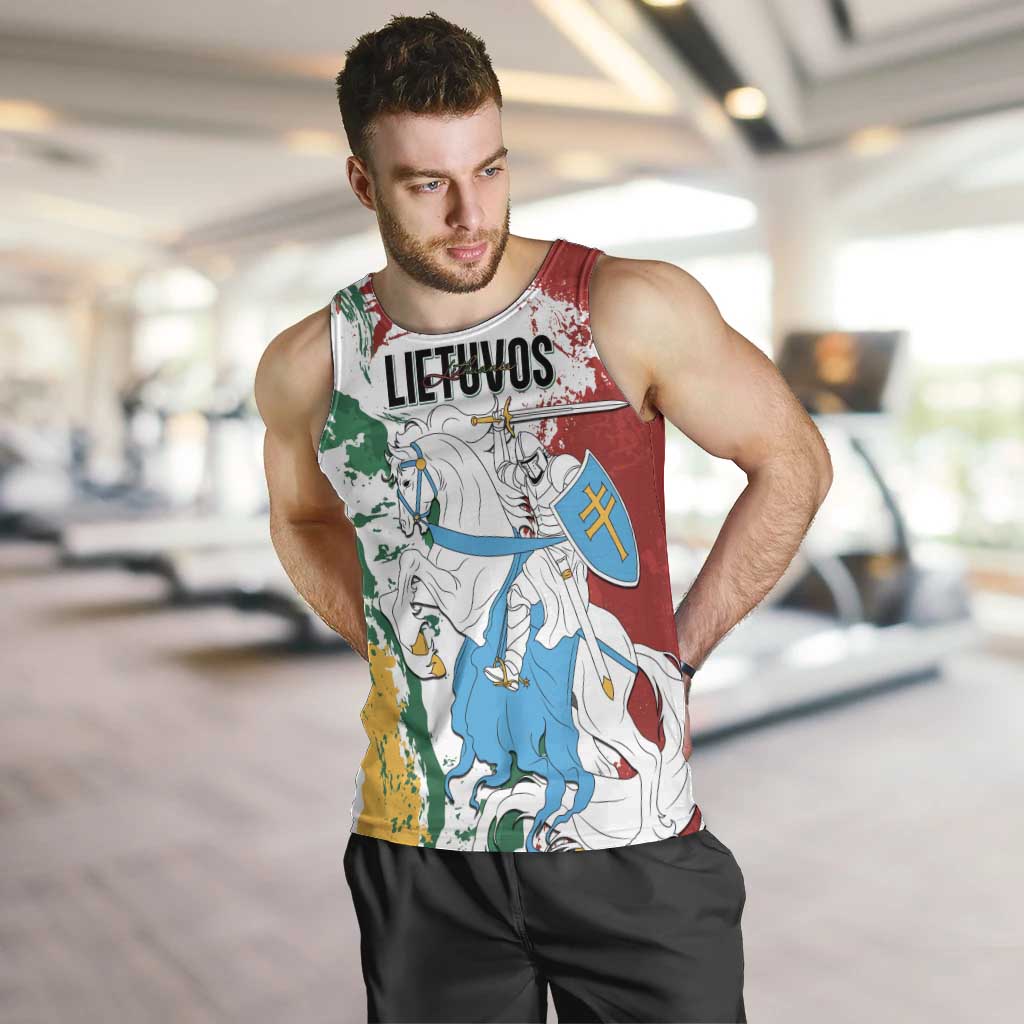 Lithuania Personalized Men Tank Top Lietuvos Artsy Vytis