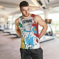 Lithuania Personalized Men Tank Top Lietuvos Artsy Vytis