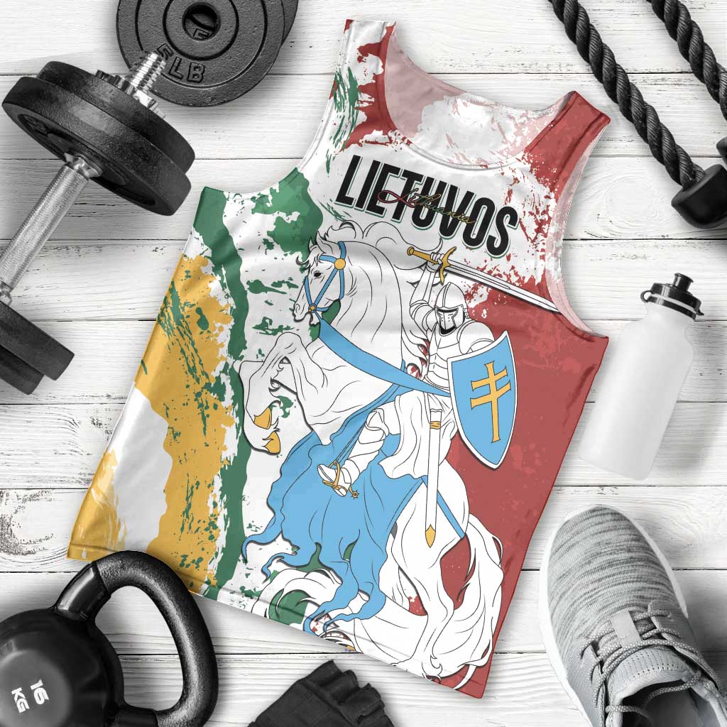 Lithuania Personalized Men Tank Top Lietuvos Artsy Vytis