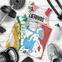 Lithuania Personalized Men Tank Top Lietuvos Artsy Vytis