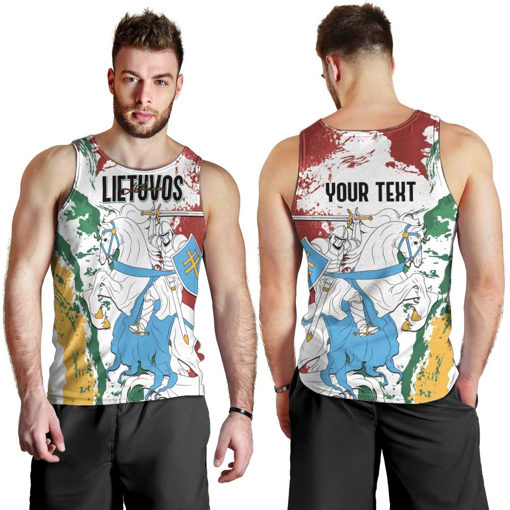 Lithuania Personalized Men Tank Top Lietuvos Artsy Vytis