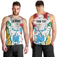 Lithuania Personalized Men Tank Top Lietuvos Artsy Vytis