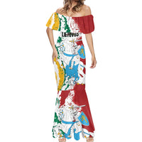 Lithuania Personalized Mermaid Dress Lietuvos Artsy Vytis