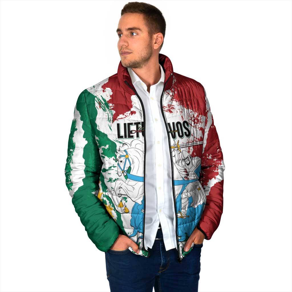 Lithuania Personalized Padded Jacket Lietuvos Artsy Vytis