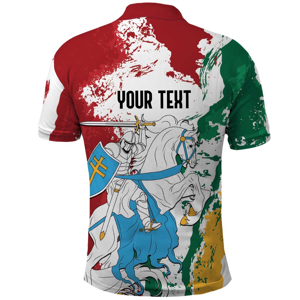 Lithuania Personalized Polo Shirt Lietuvos Artsy Vytis
