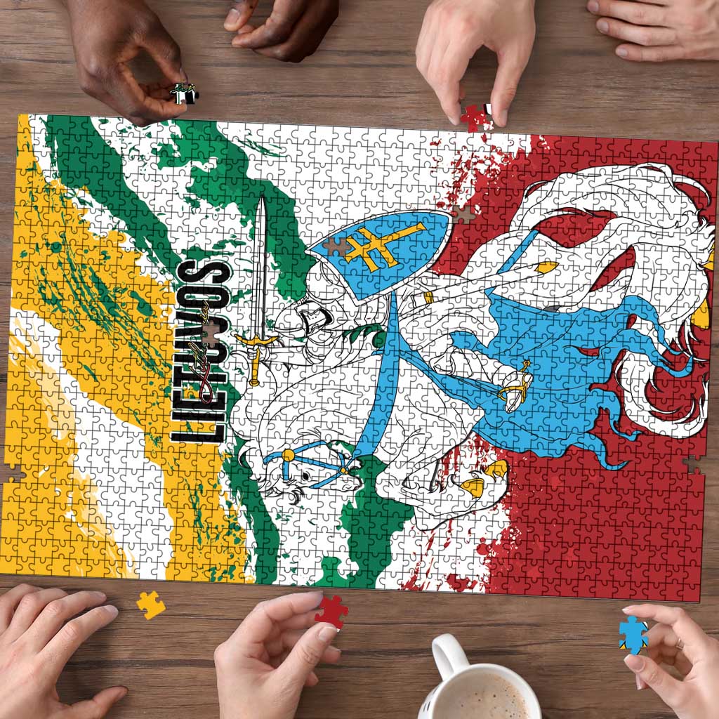 Lithuania Puzzle Lietuvos Artsy Vytis