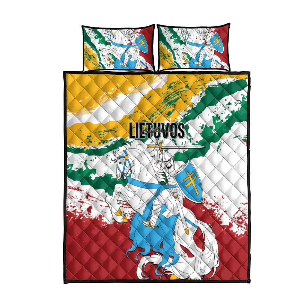 Lithuania Quilt Bed Set Lietuvos Artsy Vytis