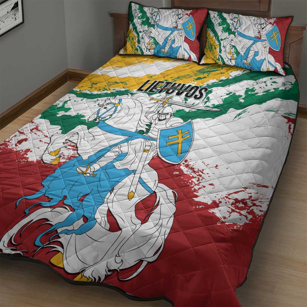 Lithuania Quilt Bed Set Lietuvos Artsy Vytis