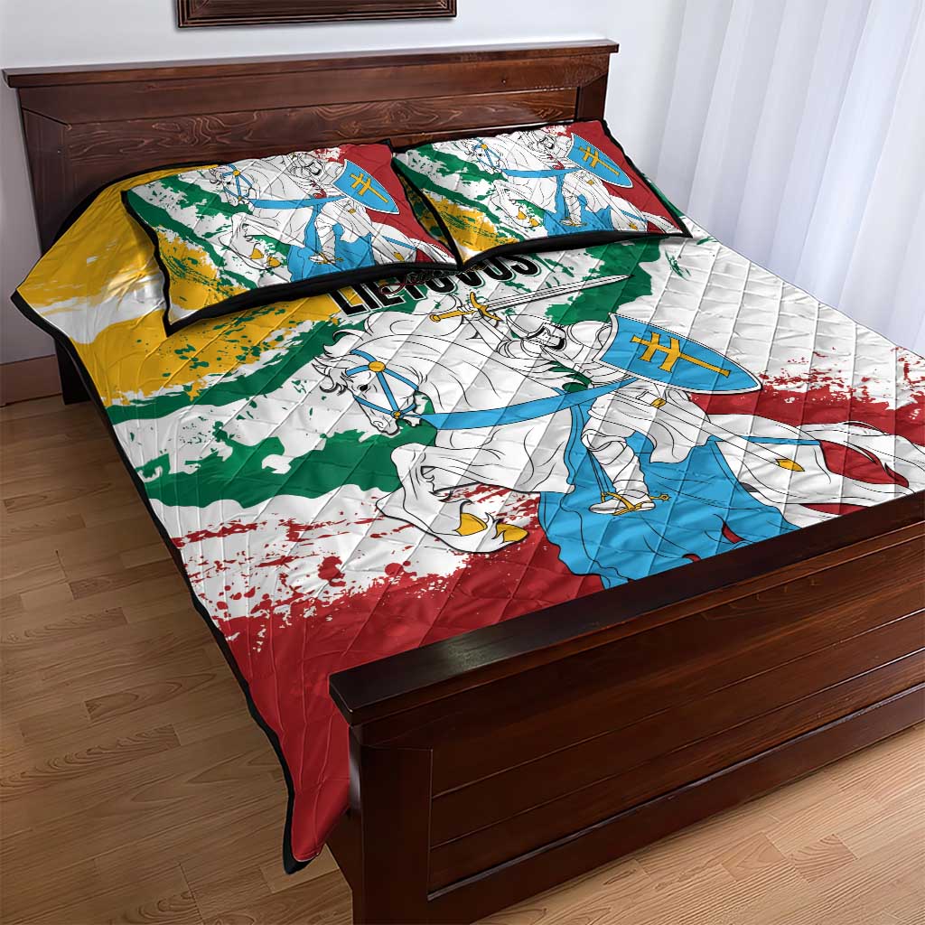 Lithuania Quilt Bed Set Lietuvos Artsy Vytis