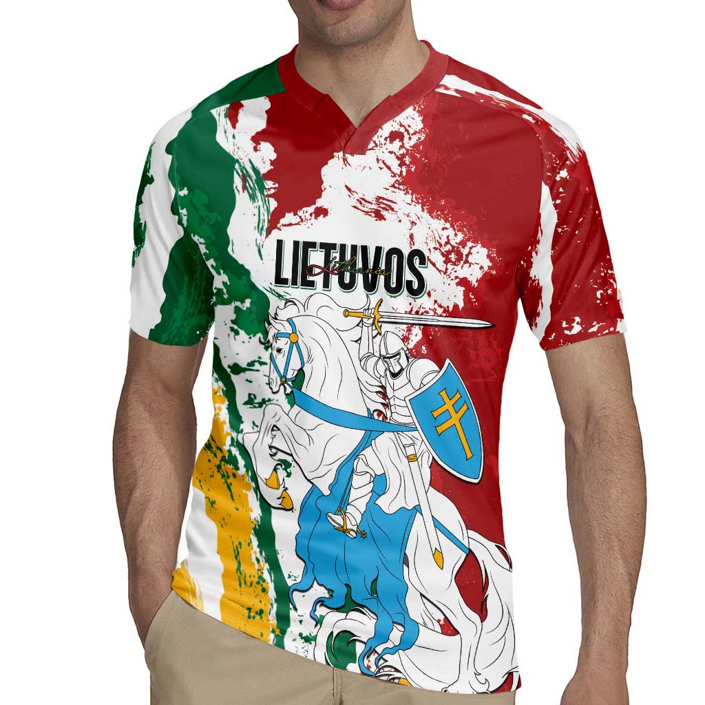 Lithuania Personalized Rugby Jersey Lietuvos Artsy Vytis