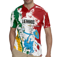 Lithuania Personalized Rugby Jersey Lietuvos Artsy Vytis