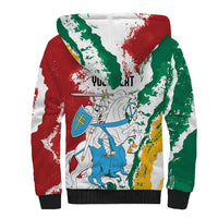 Lithuania Personalized Sherpa Hoodie Lietuvos Artsy Vytis