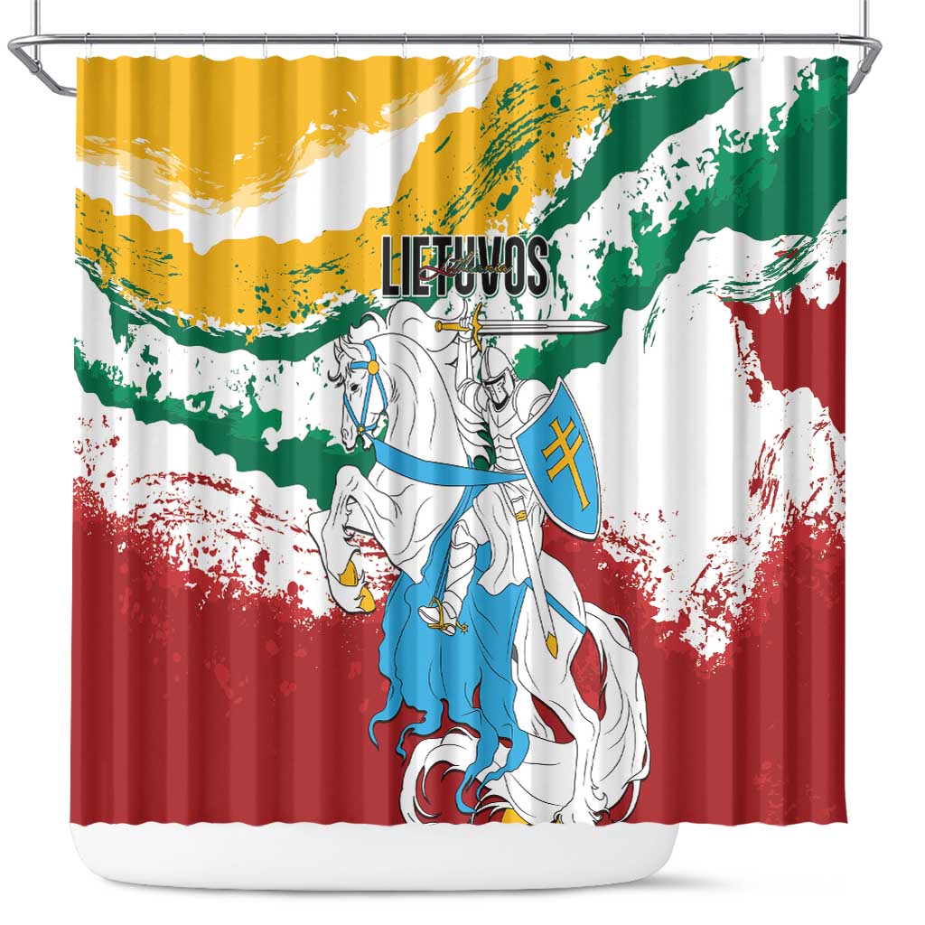 Lithuania Shower Curtain Lietuvos Artsy Vytis