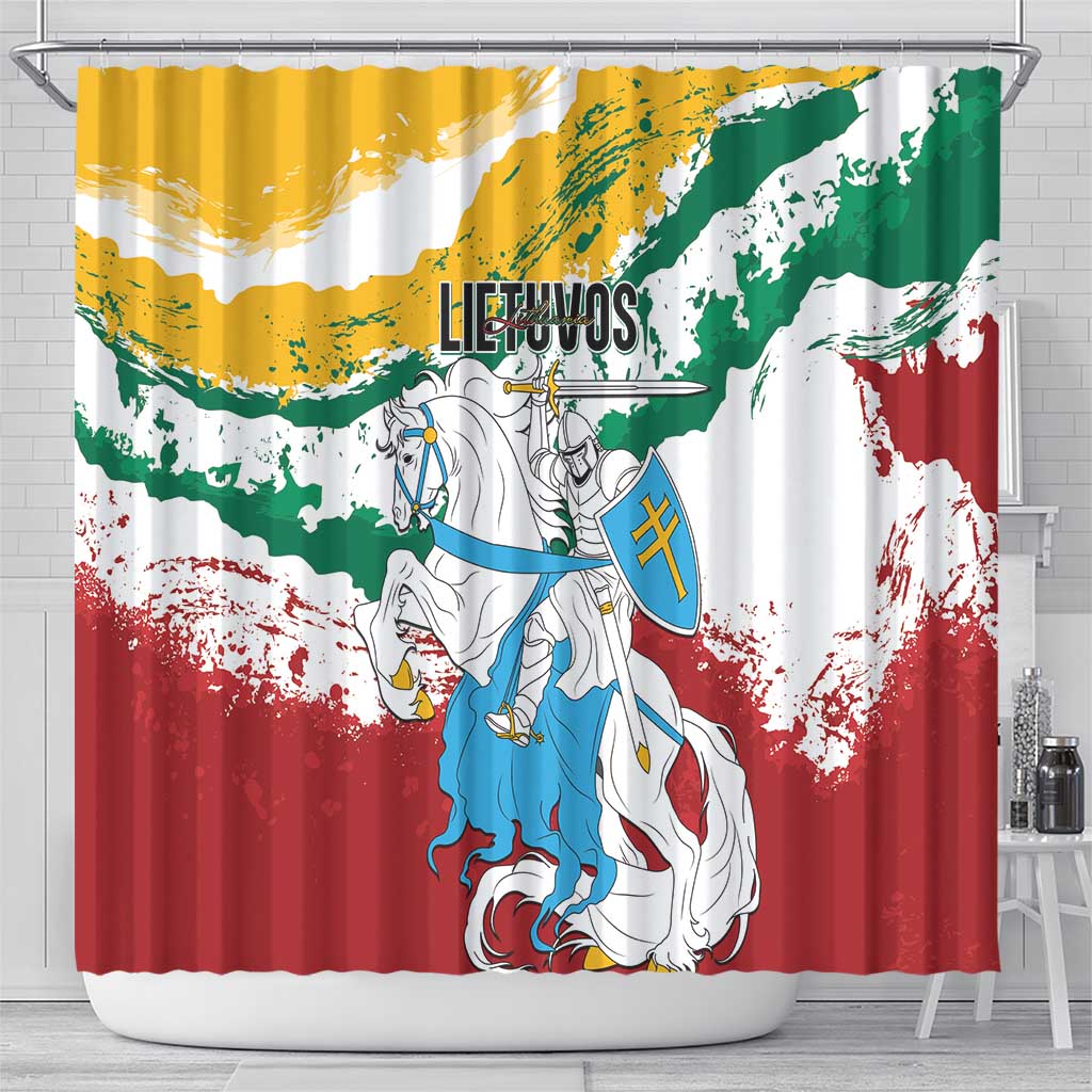 Lithuania Shower Curtain Lietuvos Artsy Vytis