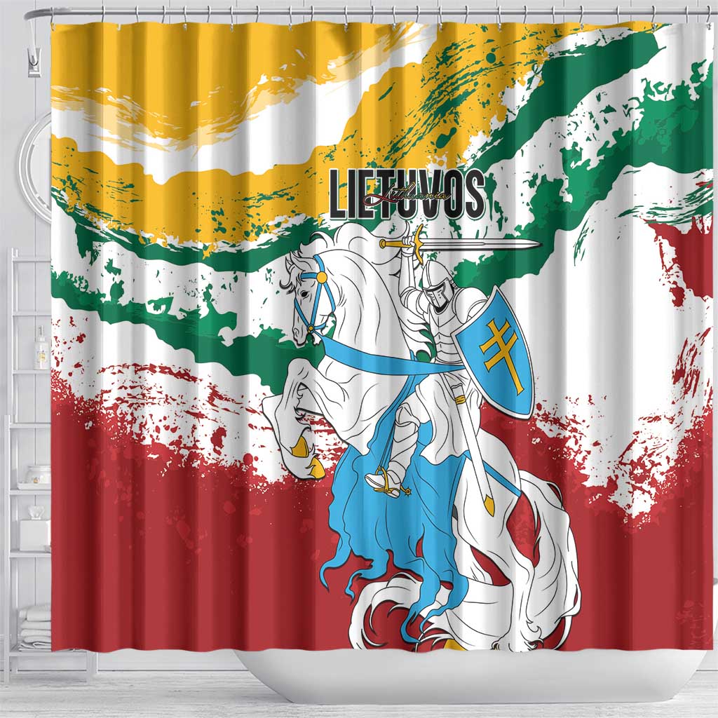 Lithuania Shower Curtain Lietuvos Artsy Vytis
