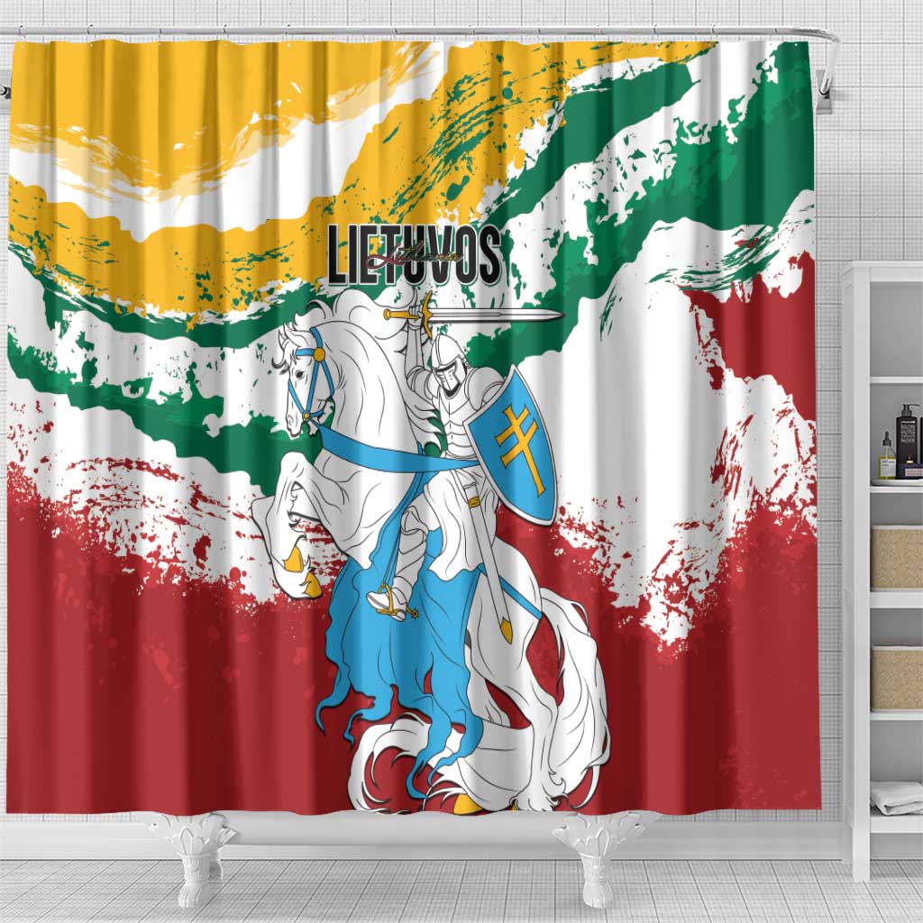 Lithuania Shower Curtain Lietuvos Artsy Vytis