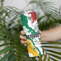 Lithuania Personalized Skinny Tumbler Lietuvos Artsy Vytis