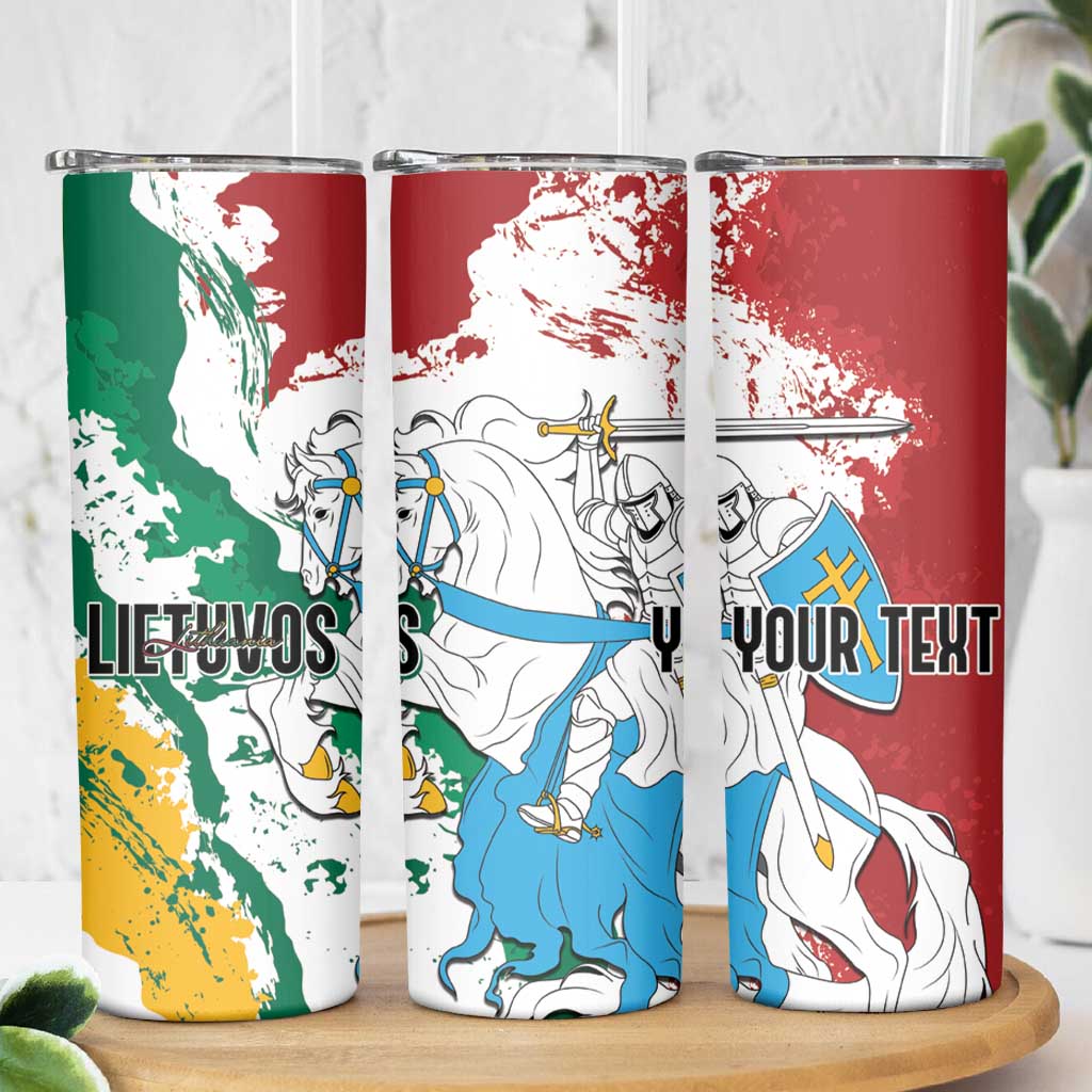 Lithuania Personalized Skinny Tumbler Lietuvos Artsy Vytis