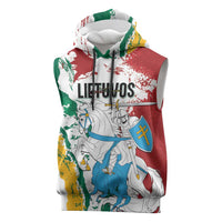 Lithuania Personalized Sleeveless Hoodie Lietuvos Artsy Vytis