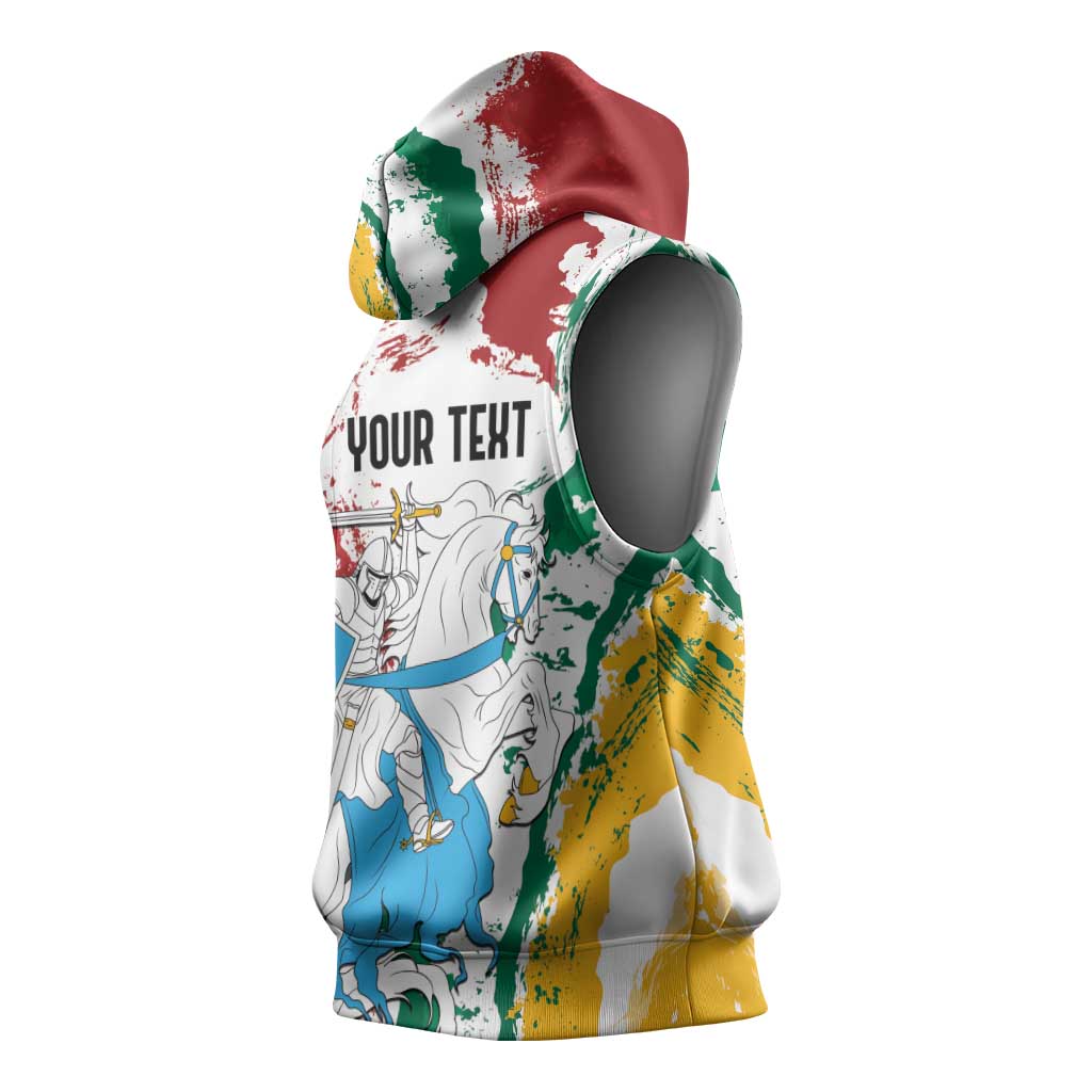 Lithuania Personalized Sleeveless Hoodie Lietuvos Artsy Vytis