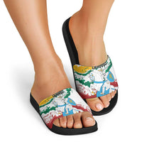 Lithuania Slide Sandals Lietuvos Artsy Vytis