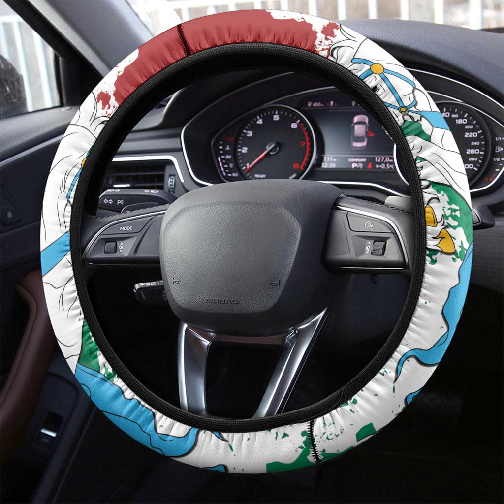 Lithuania Steering Wheel Cover Lietuvos Artsy Vytis