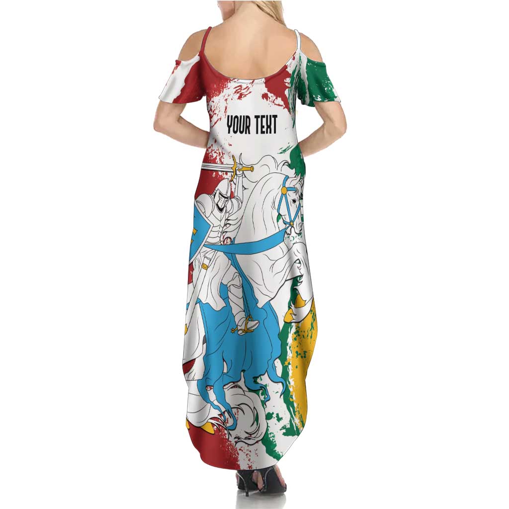 Lithuania Personalized Summer Maxi Dress Lietuvos Artsy Vytis