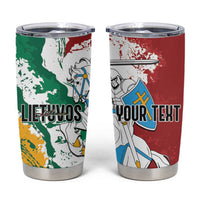 Lithuania Personalized Tumbler Cup Lietuvos Artsy Vytis