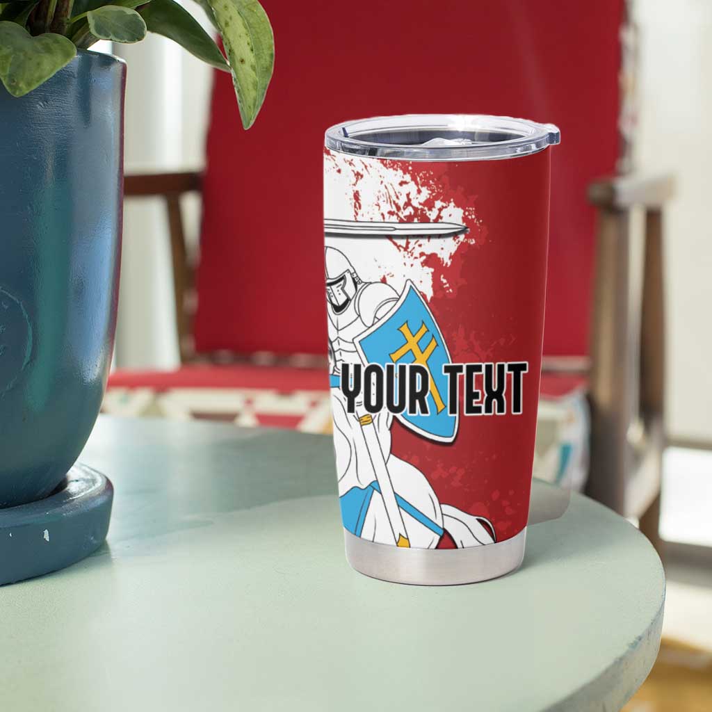 Lithuania Personalized Tumbler Cup Lietuvos Artsy Vytis