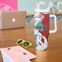 Lithuania Personalized Tumbler With Handle Lietuvos Artsy Vytis