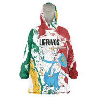 Lithuania Personalized Wearable Blanket Hoodie Lietuvos Artsy Vytis