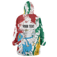 Lithuania Personalized Wearable Blanket Hoodie Lietuvos Artsy Vytis