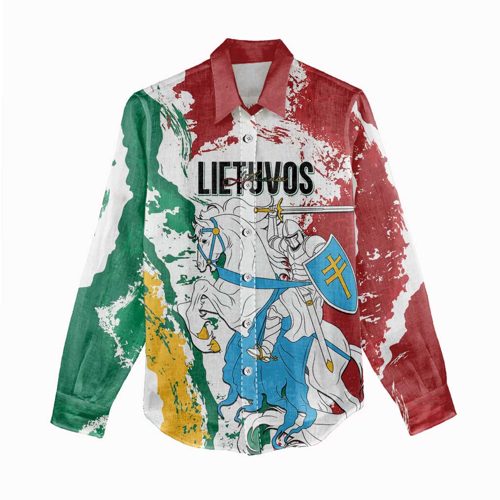 Lithuania Personalized Women Casual Shirt Lietuvos Artsy Vytis