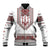Ukraine Vyshyvanka Inspired Patterns Baseball Jacket White
