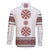 Ukraine Vyshyvanka Inspired Patterns Family Matching Mermaid Dress and Hawaiian Shirt White