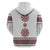 Ukraine Vyshyvanka Inspired Patterns Hoodie White