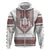 Ukraine Vyshyvanka Inspired Patterns Hoodie White