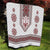 Ukraine Vyshyvanka Inspired Patterns Quilt White