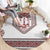 Ukraine Vyshyvanka Inspired Patterns Round Carpet White