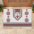Ukraine Vyshyvanka Inspired Patterns Rubber Doormat White
